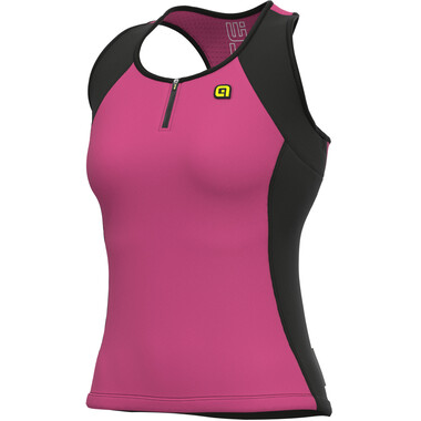 Jersey ALE CYCLING SOLID COLOR Mulher Sem Mangas Fuchsia 2023 0